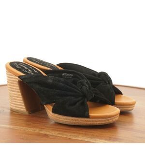 Kork Ease Womens Haya Platform High Heel Sandals Size 9 M Black Suede Ruched